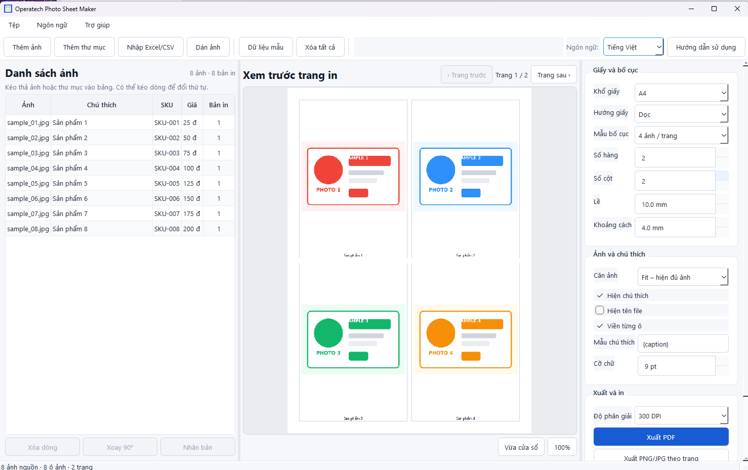 Ảnh giao diện ứng dụng
